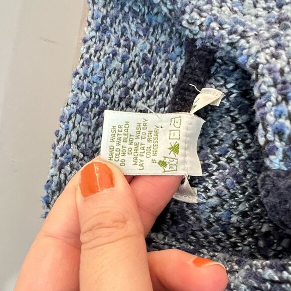 Orvis Blue Button Down Long Sleeve Cardigan Sweater Size Large - Picture 9 of 10